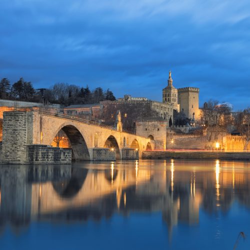 Pont d'Avignon de nuit